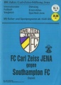 Programm Jena gegenSouthampton FC16.5.89 -100 Jahre Carl Zeiss Stiftung