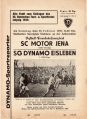 Februar 1959 - Titelseite des Programmheftes bei Dynamo Eisleben