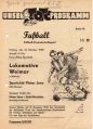 Oktober 1958 - Testspiel gegen Lok Weimar in Jena