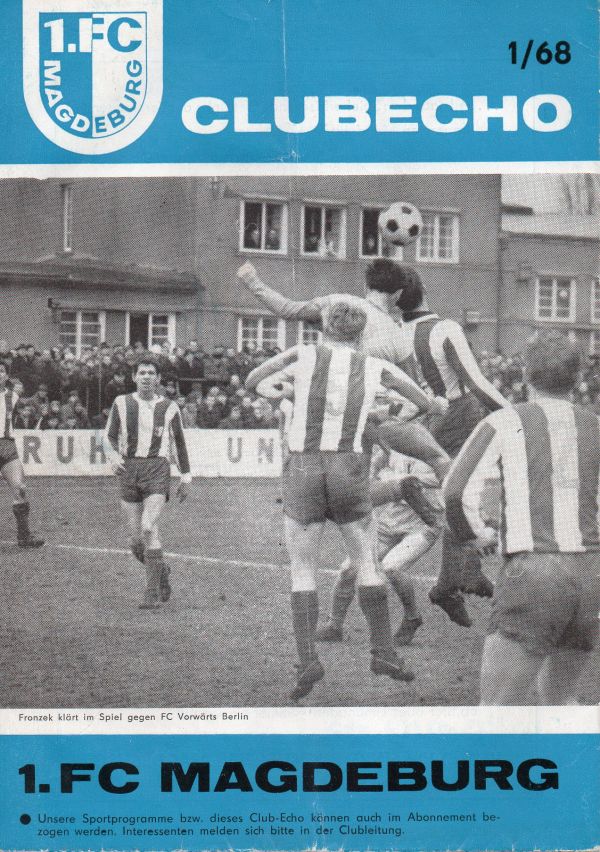 Aperçu FC Carl Zeiss Jena vs Magdeburg - DDR Oberliga 1973